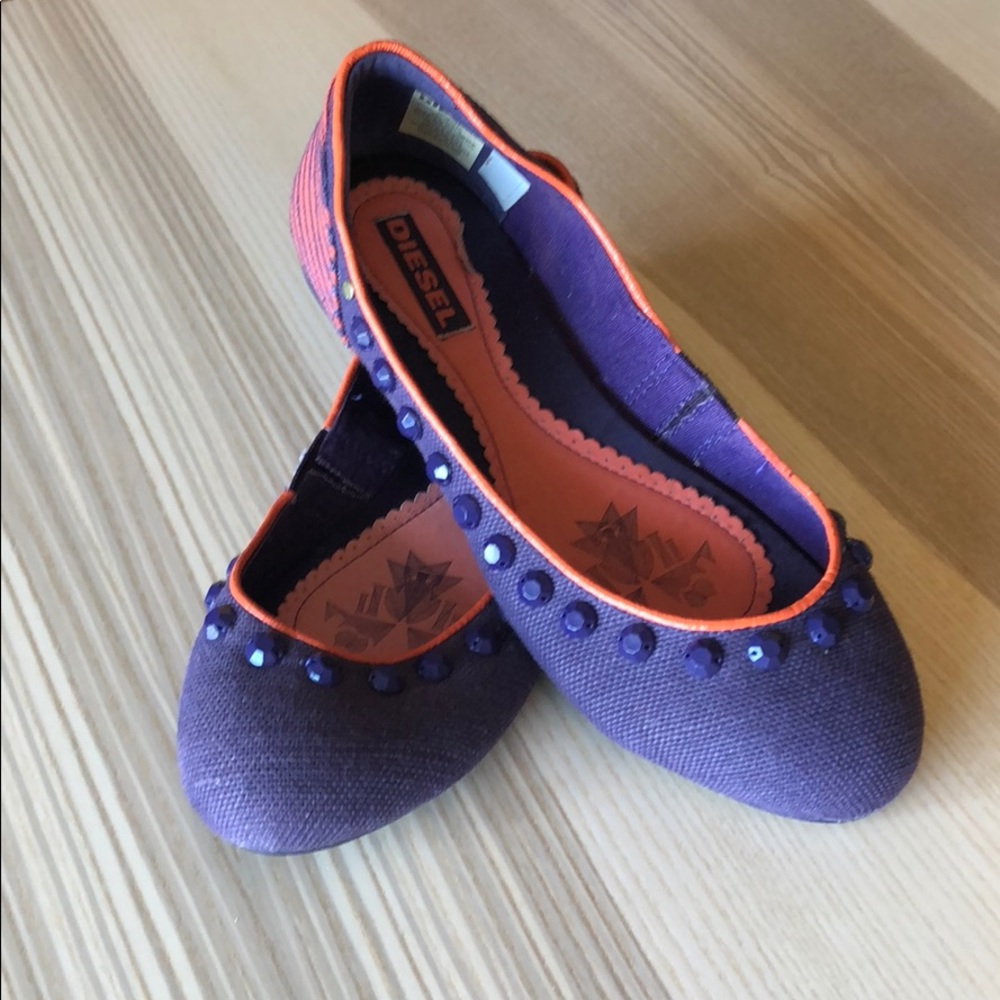 DIESEL • Purple Flats